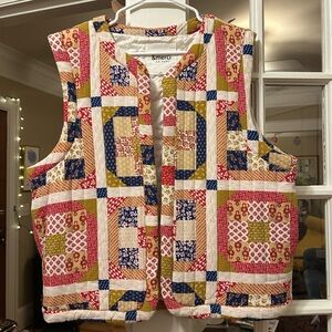 Quilt Print Vest by &merci